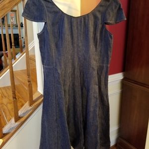 Talbots Blue Denim Midi Dress